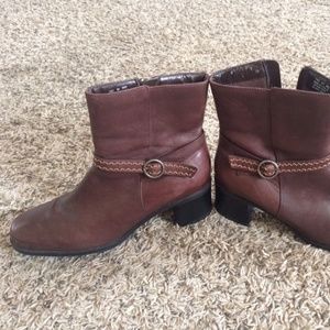 Clarks Brown Booties